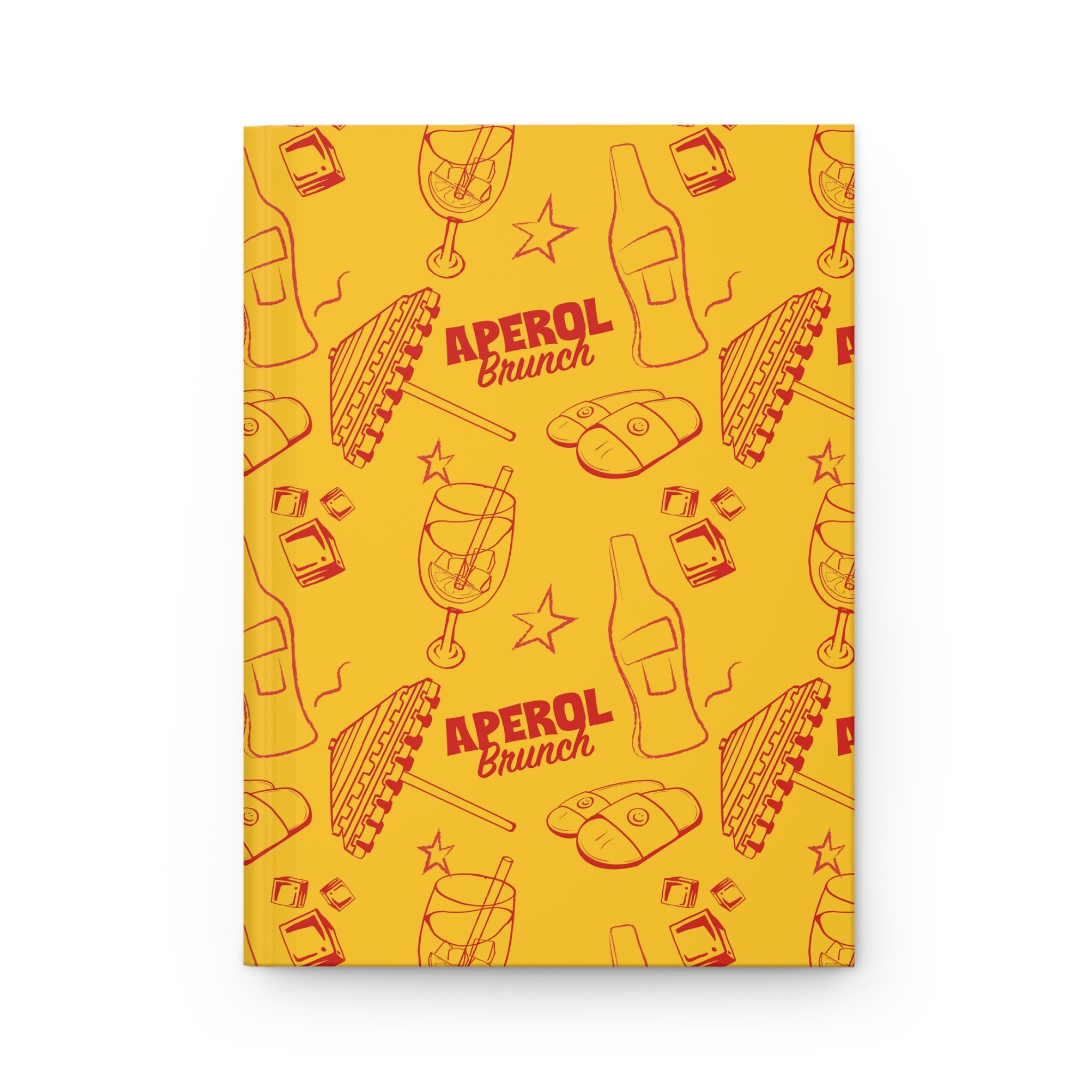 Aperol Brunch Hardcover Journal – Yellow Aperol Inspired Design