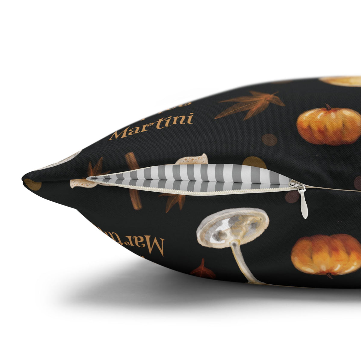Pumpkin Spice Martini Pillowcase — Black Pumpkin Collection Inspired Design