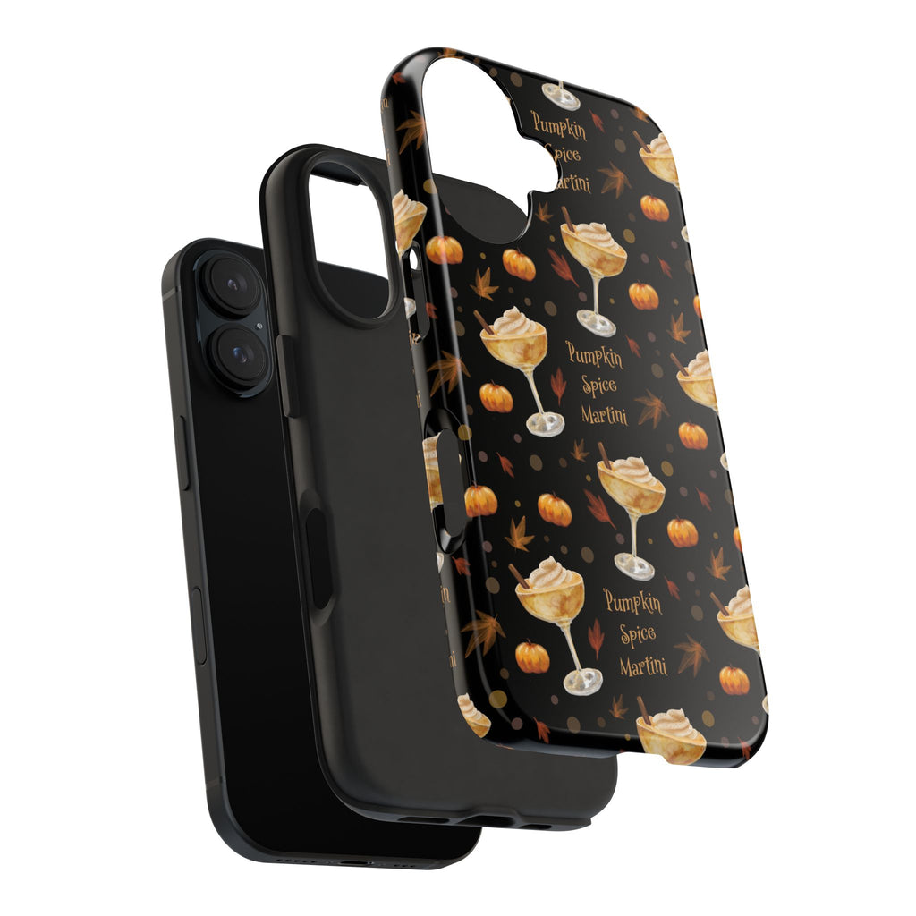 Pumpkin Spice Martini Tough Phone Case — Black Pumpkin Collection Inspired Design