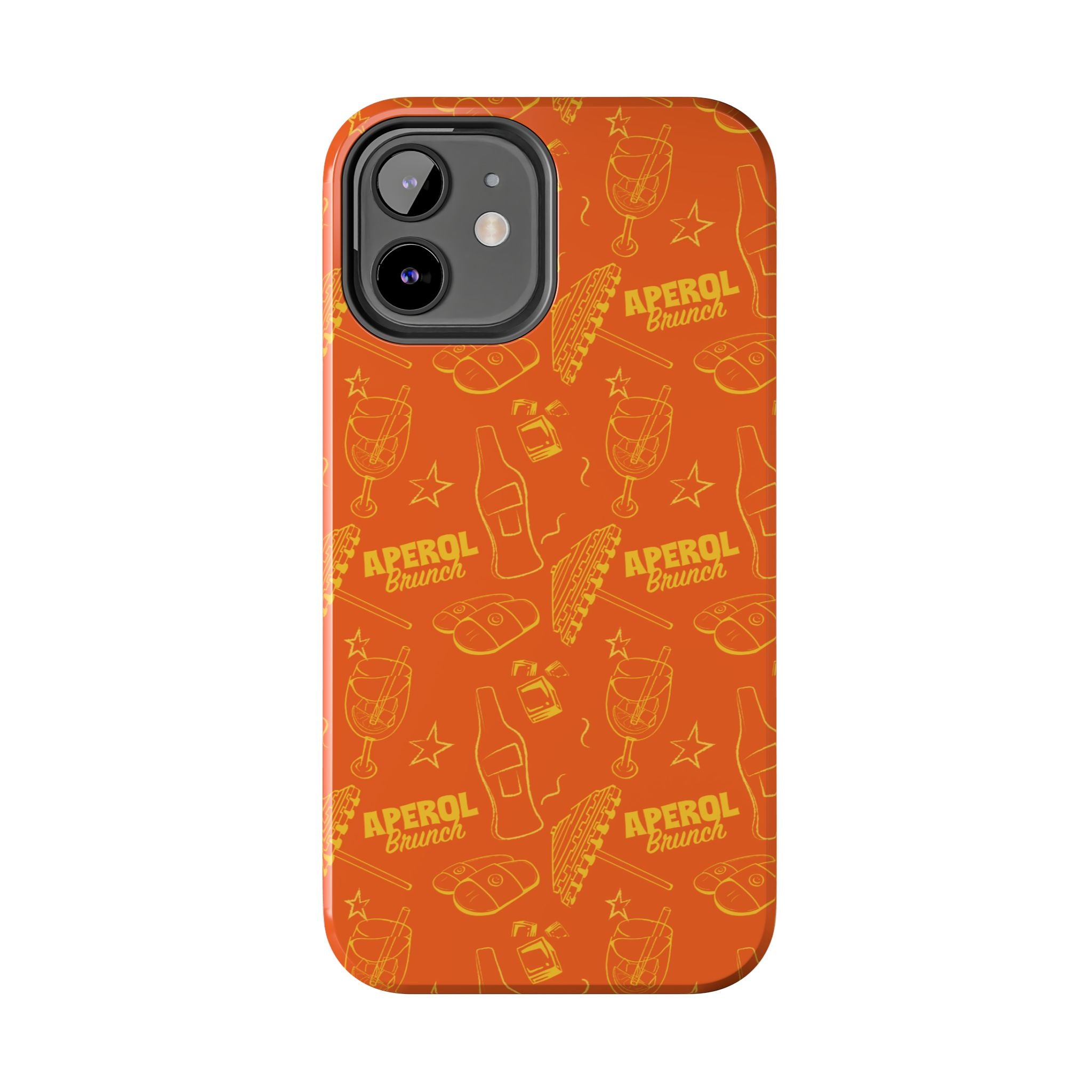 Aperol Brunch Collection Tough Phone Case - Orange and Yellow Brunch Inspired Design