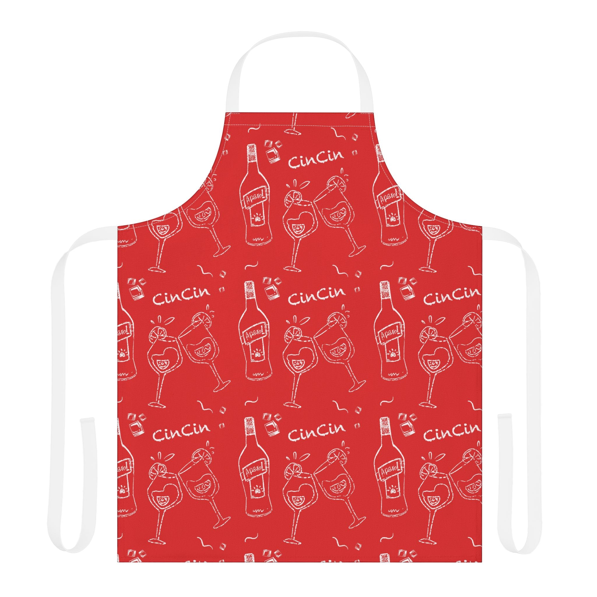 Cin Cin Apron - Red Cin Cin Collection Inspired Design