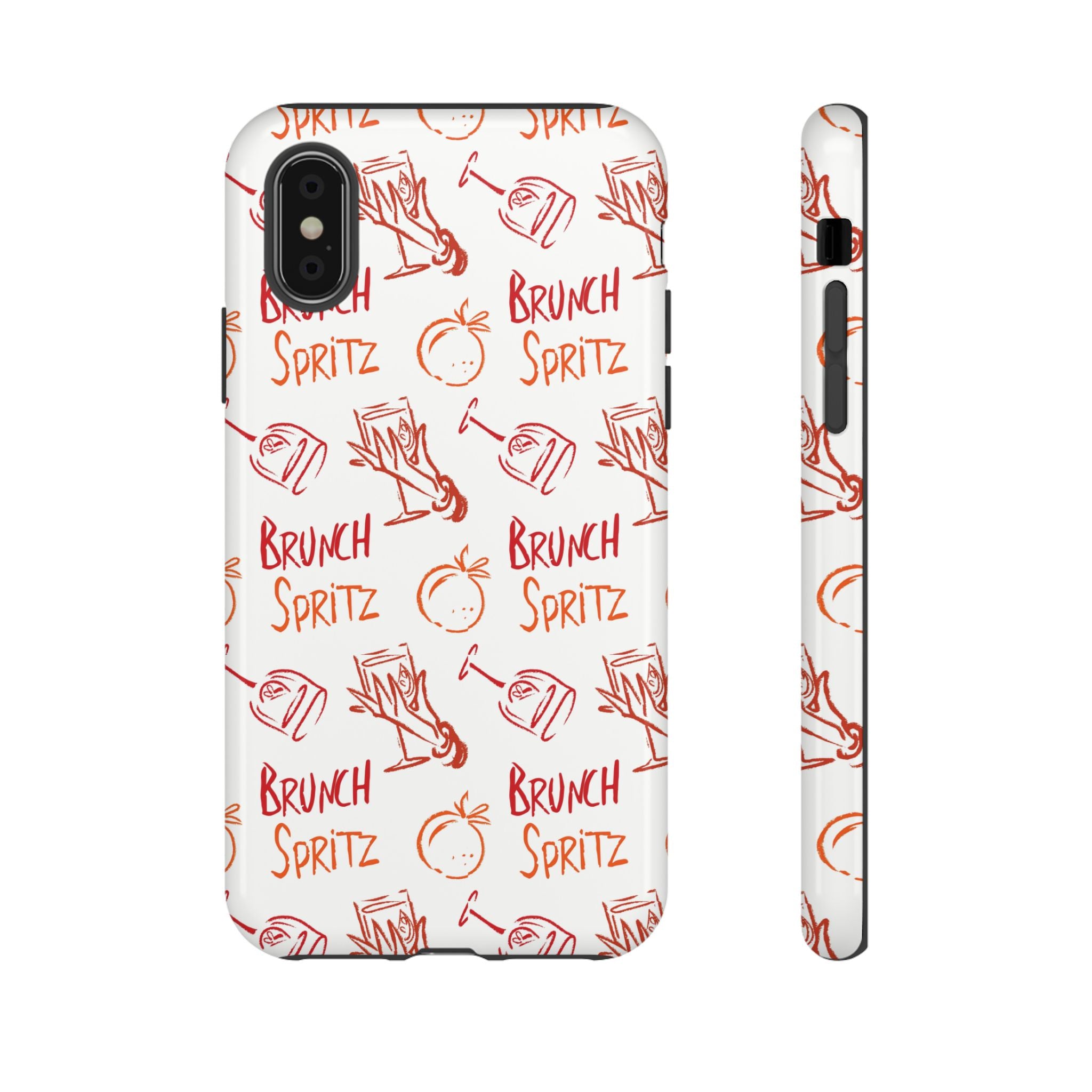 Brunch Spritz Phone Case — Red & Orange Aperol Inspired Design