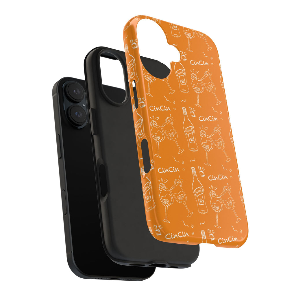Cin Cin Spritz Tough Phone Case — Orange Citrus Cocktail Pattern