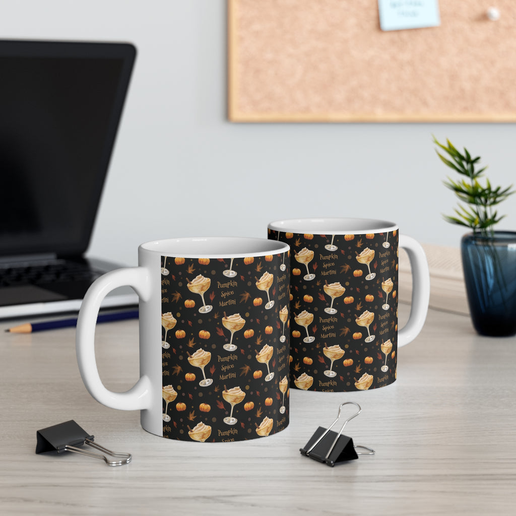 Pumpkin Spice Martini 11oz Mug — Black Pumpkin Collection Inspired Design