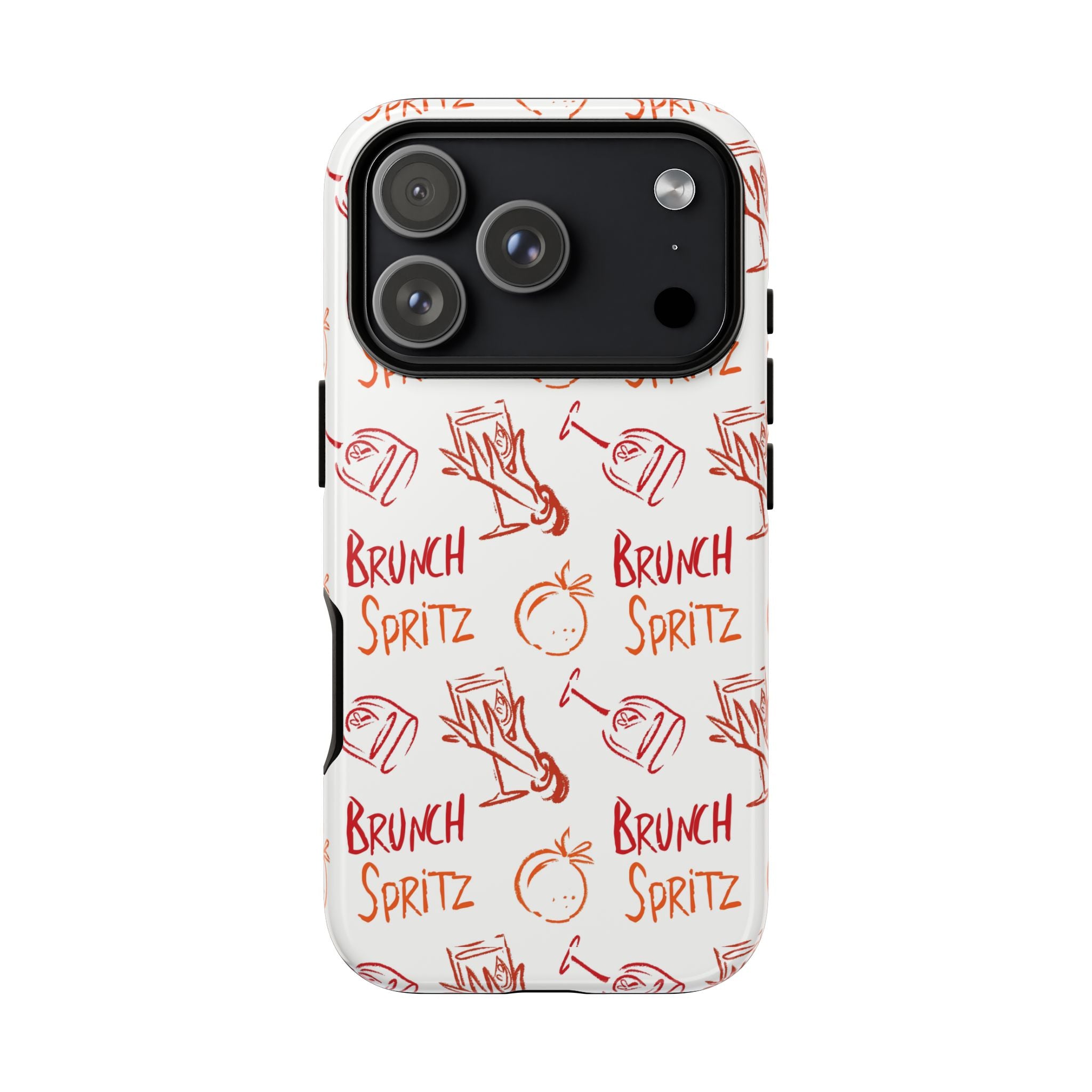 Brunch Spritz Phone Case — Red & Orange Aperol Inspired Design