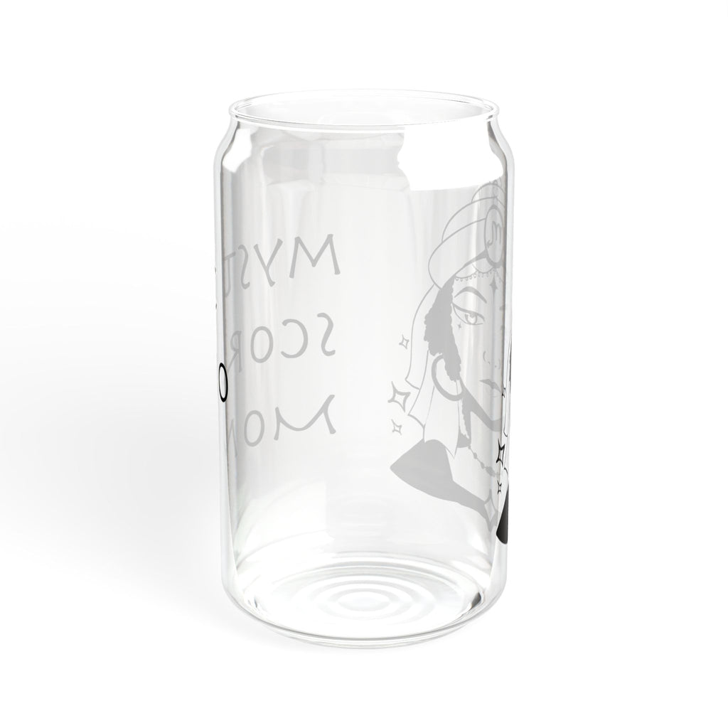 Scorpio Mom Gift – 16oz Zodiac Sipper Glass for Mom | Astrology Glass Cup