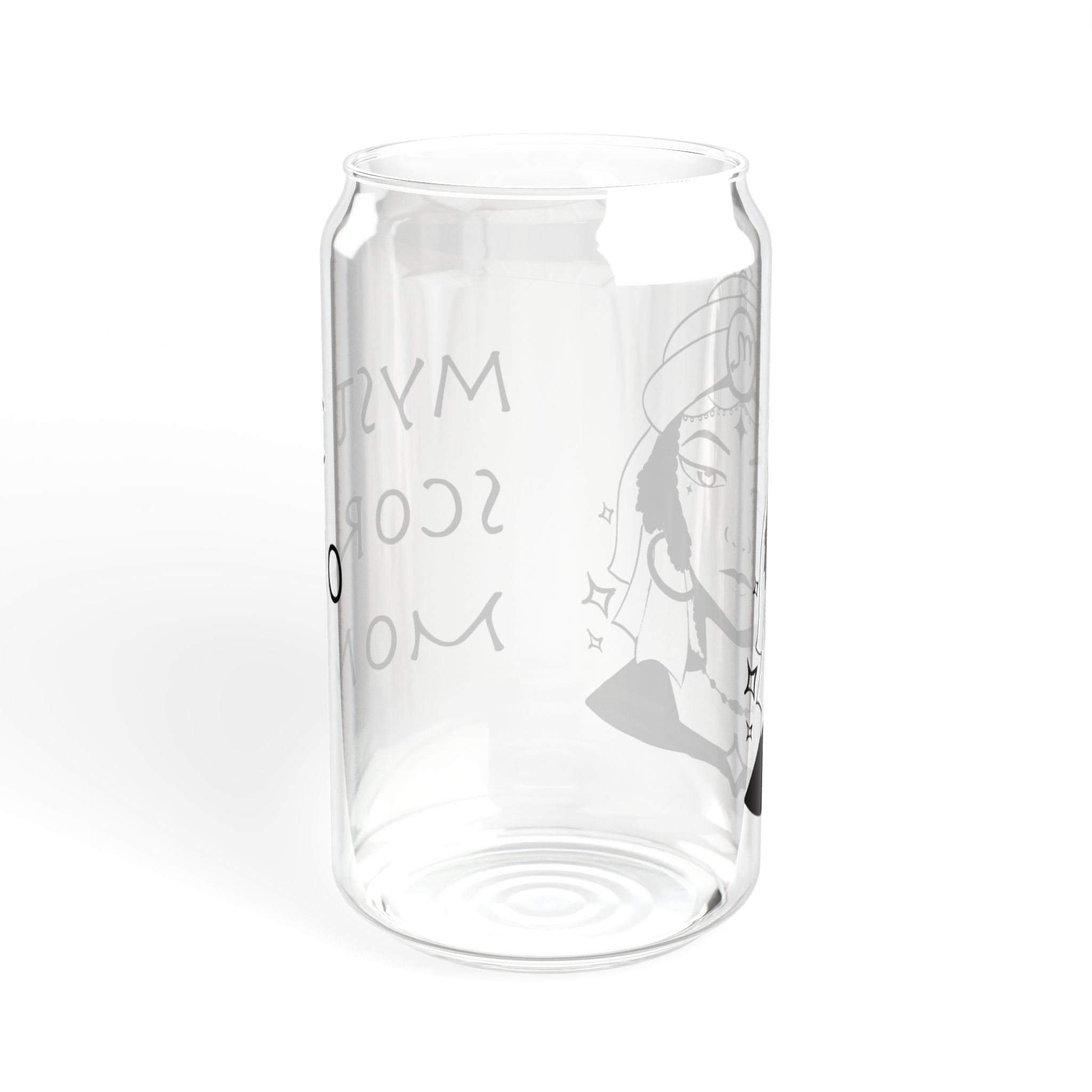 Scorpio Mom Gift – 16oz Zodiac Sipper Glass for Mom | Astrology Glass Cup