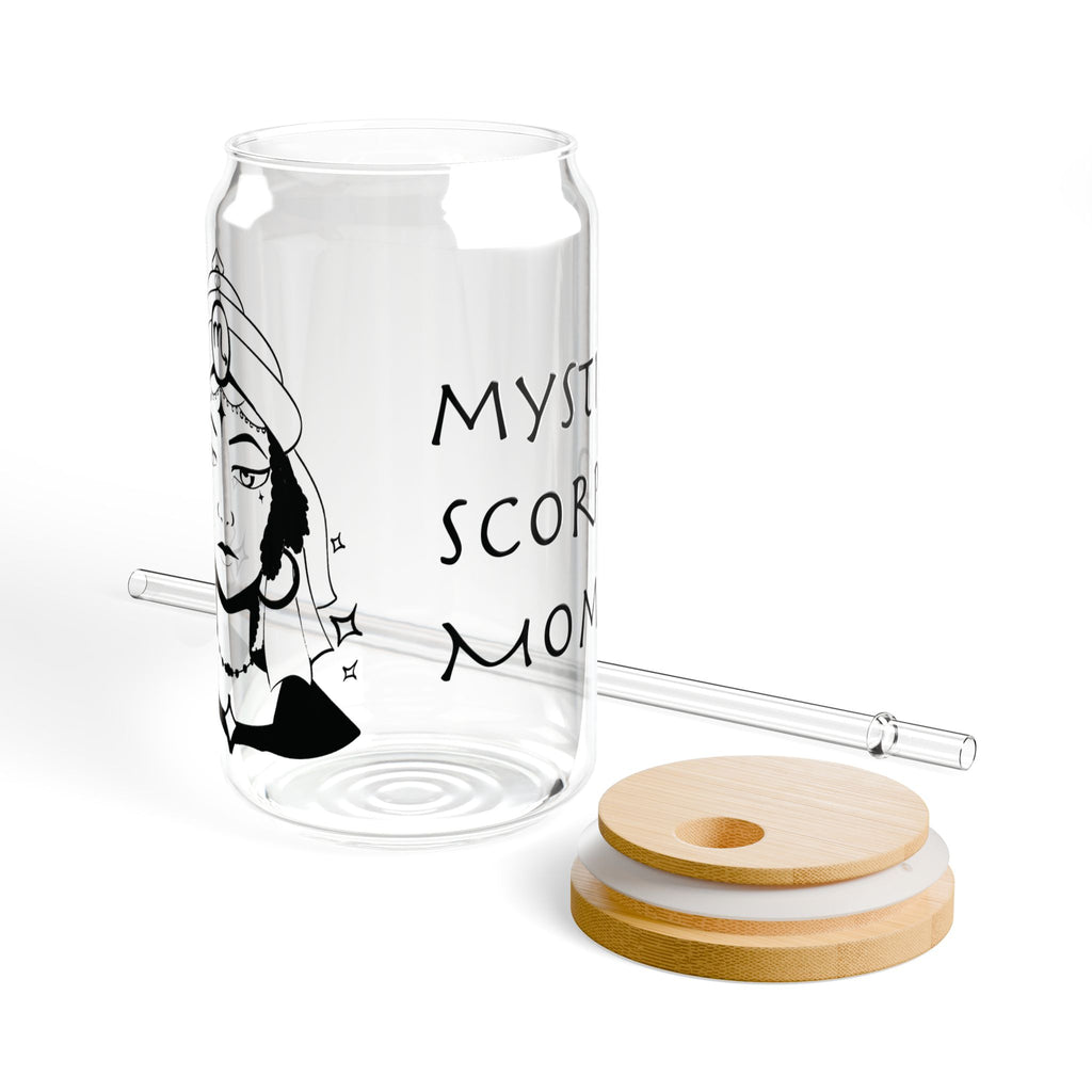 Scorpio Mom Gift – 16oz Zodiac Sipper Glass for Mom | Astrology Glass Cup