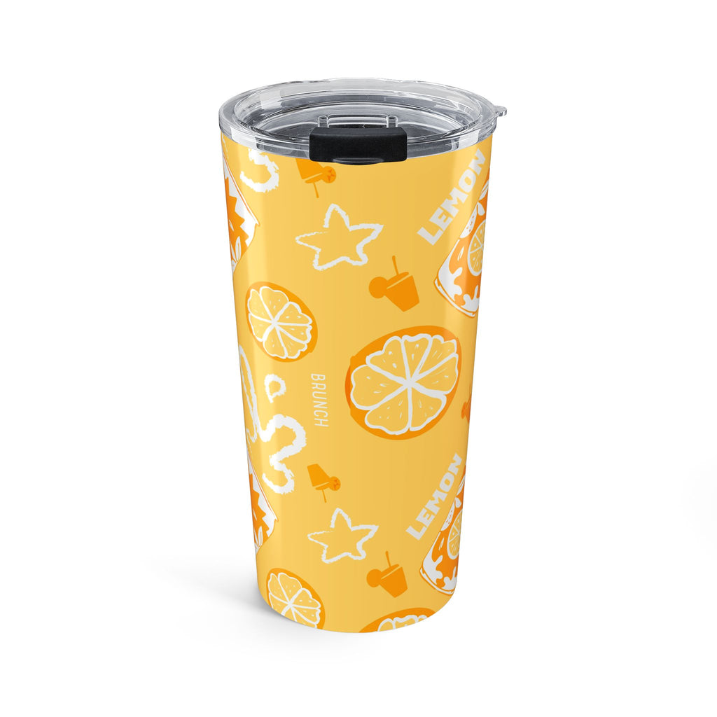 Lemon Fruit Brunch 20oz Tumbler — Yellow Aperol Inspired Design