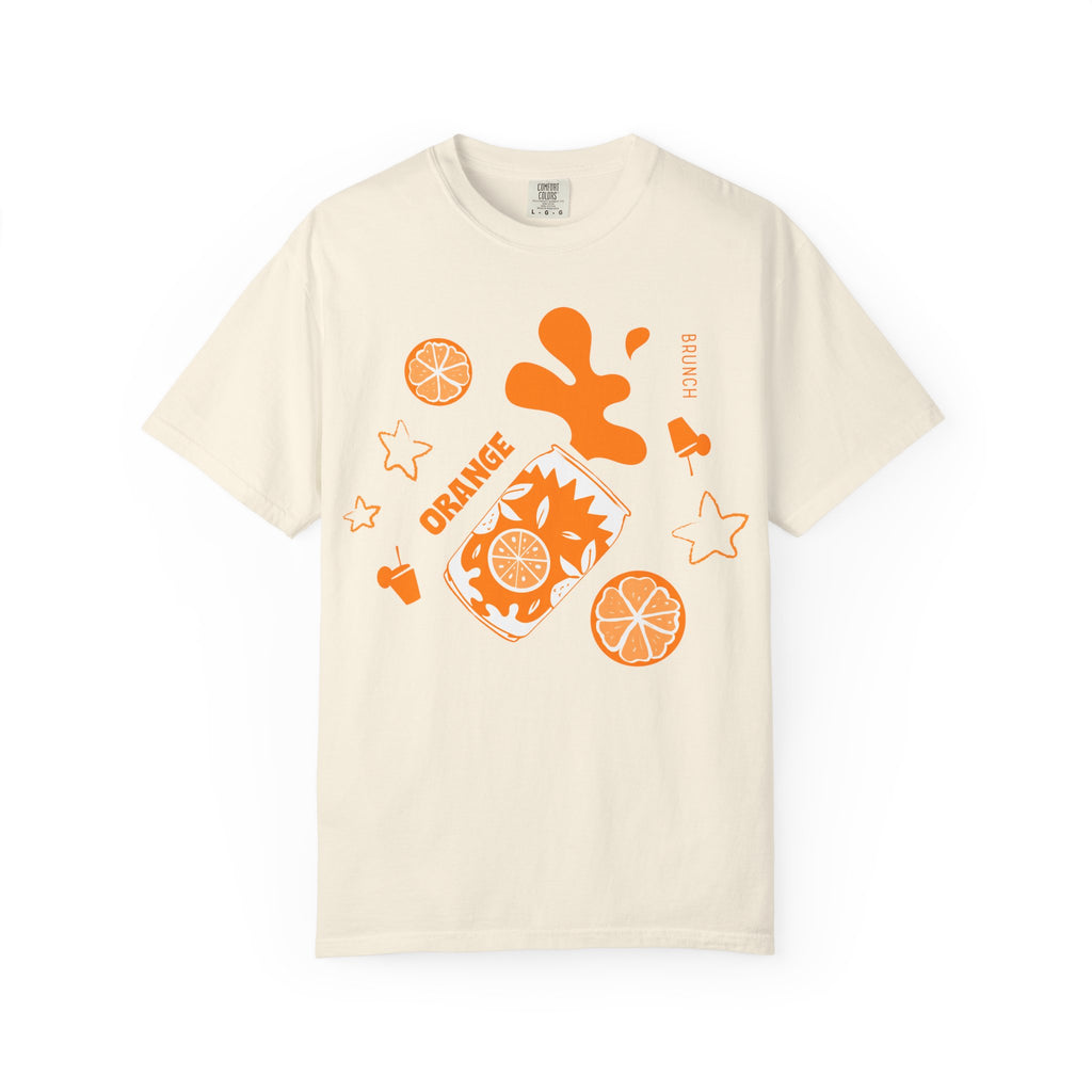 Orange Soda Splash Tee – Aperol Inspired Summer Shirt