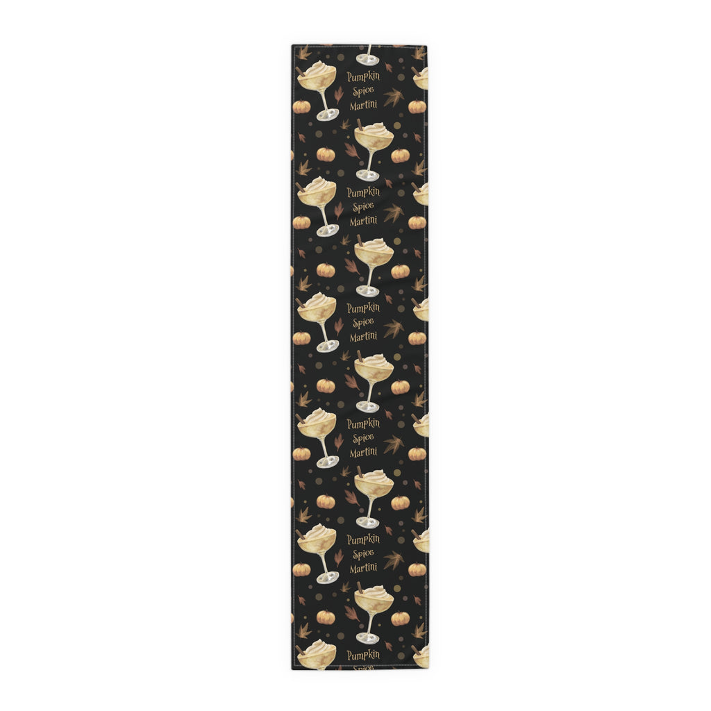 Pumpkin Spice Martini Table Runner — Black Pumpkin Collection Inspired Design