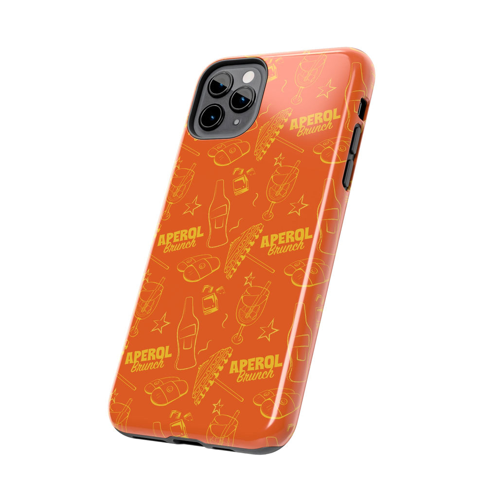 Aperol Brunch Collection Tough Phone Case - Orange and Yellow Brunch Inspired Design
