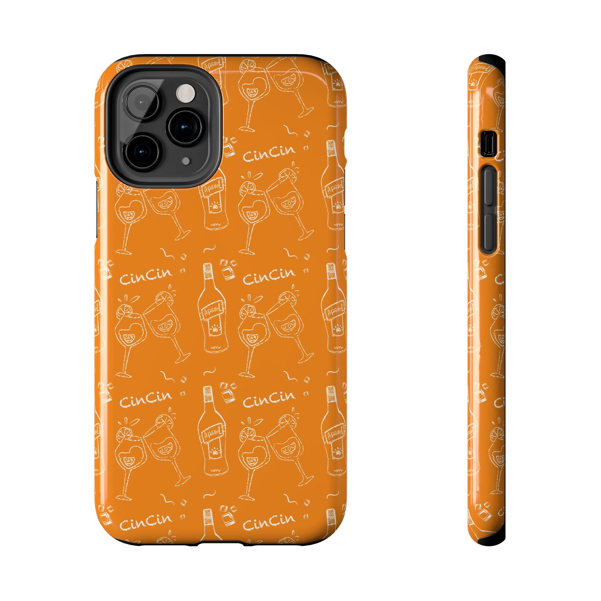 Cin Cin Spritz Tough Phone Case — Orange Citrus Cocktail Pattern