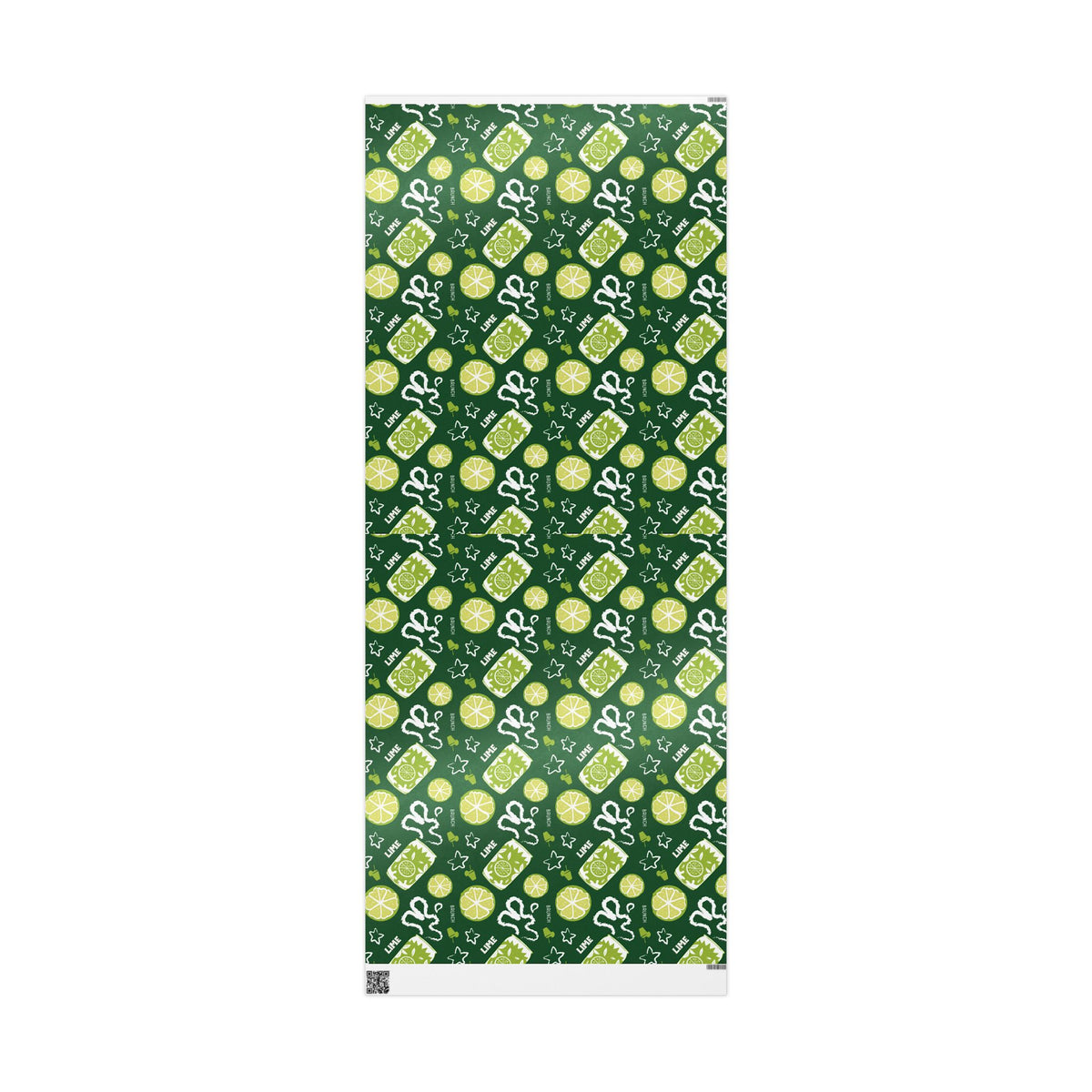 Lime Fruit Brunch Peel Wrapping Paper Roll — Lime Brunch Collection Inspired Design