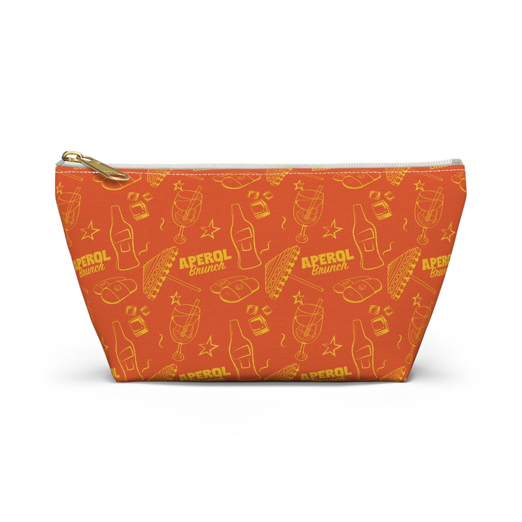 Aperol Brunch Accessory Pouch — Orange Aperol Inspired Design