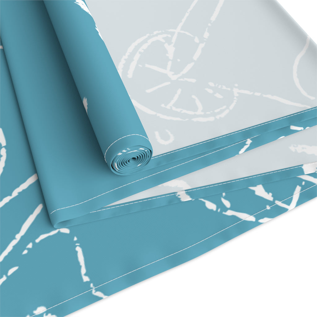 Cin Cin Spritz Table Runner — Turquoise Aperol Inspired Design