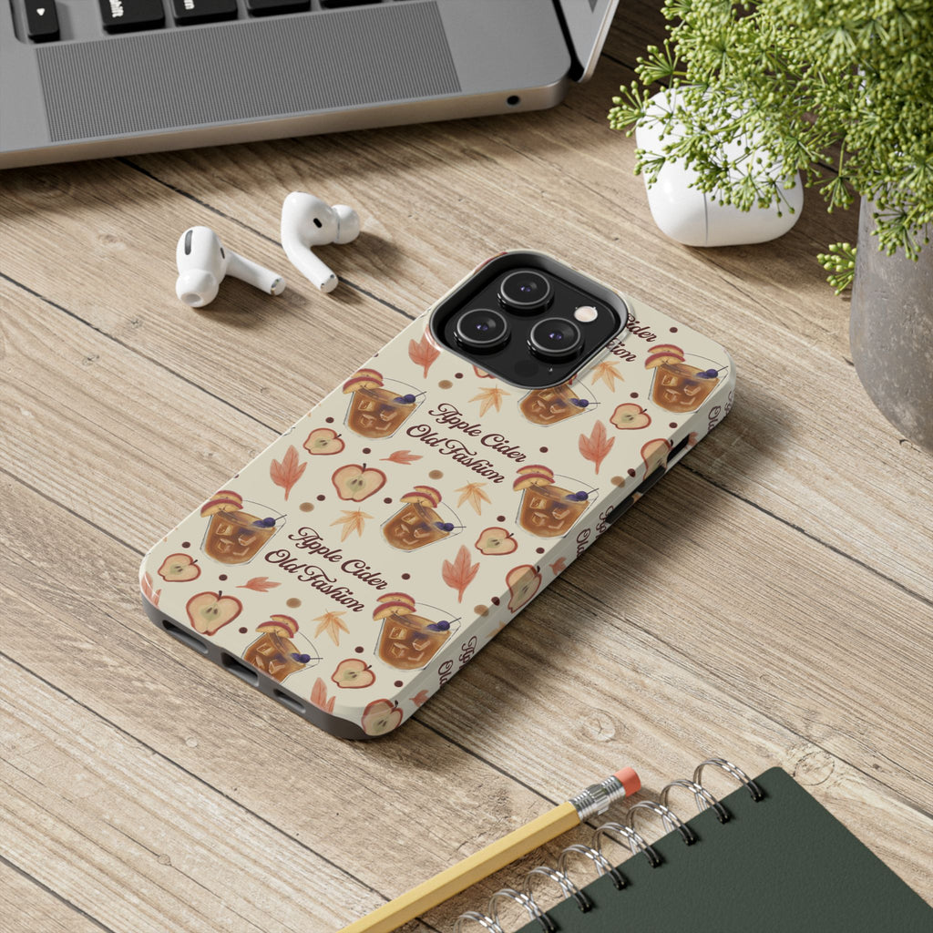 Apple Cider Old Fashioned Tough Phone Case – Beige Apple Cider Collection Inspired Design