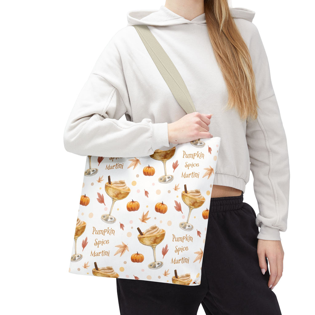 Pumpkin Spice Martini Tote Bag — White Pumpkin Collection Inspired Design
