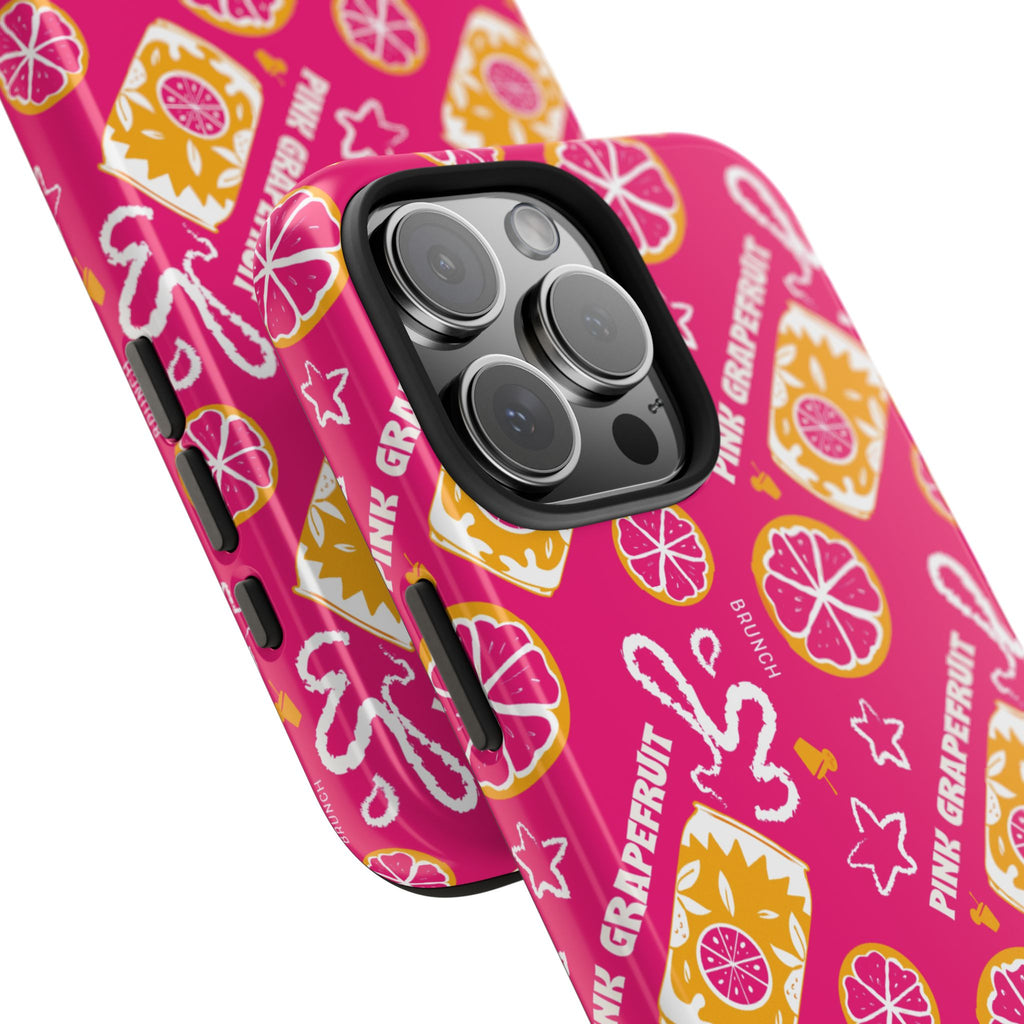 Pink Grapefruit Fruit CollectionTough Phone Case — Pink Aperol Inspired Design