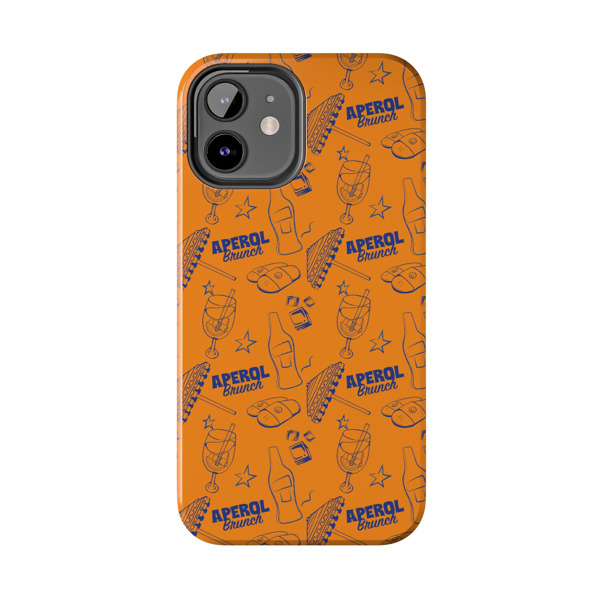 Aperol Brunch Collection Tough Phone Case — Orange and Blue Aperol Inspired Design
