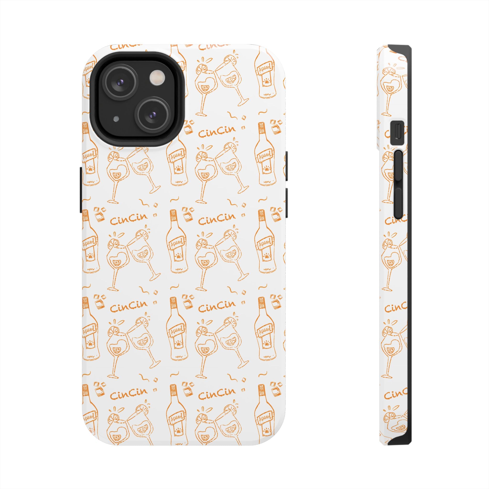 Cin Cin Spritz Tough Phone Case — Citrus Cocktail Pattern