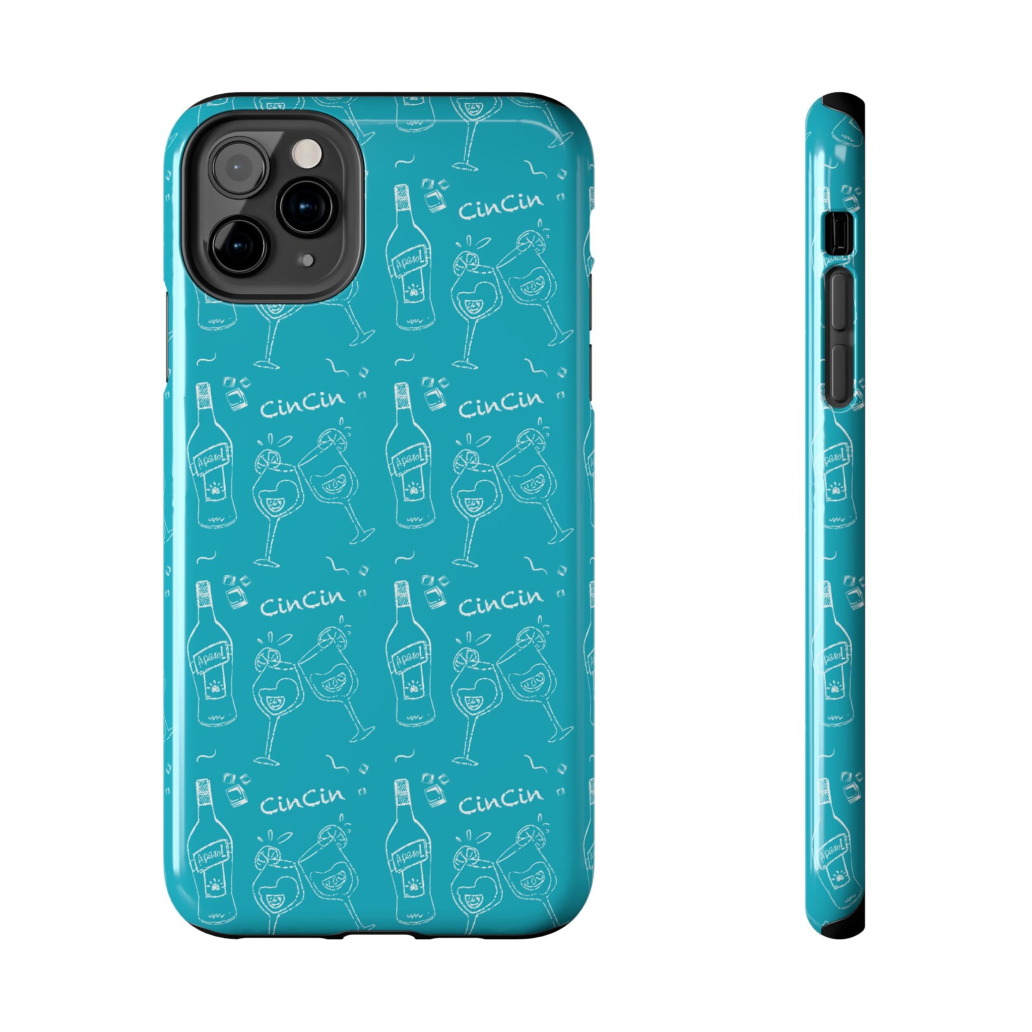 Cin Cin Spritz Tough Phone Case — Turquoise CinCin Brunch Collection Inspired Design