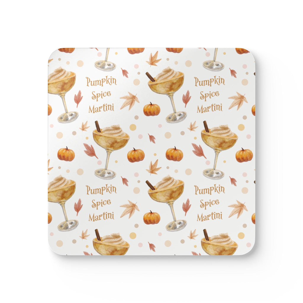 Pumpkin Spice Martini Cork Coaster Set of 4 — White Pumpkin Collection Inspired Design