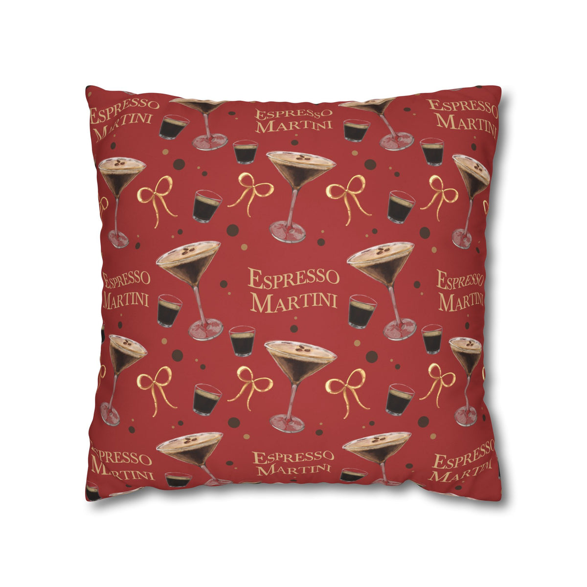 Espresso Martini Pillowcase — Red Espresso Collection Inspired Design