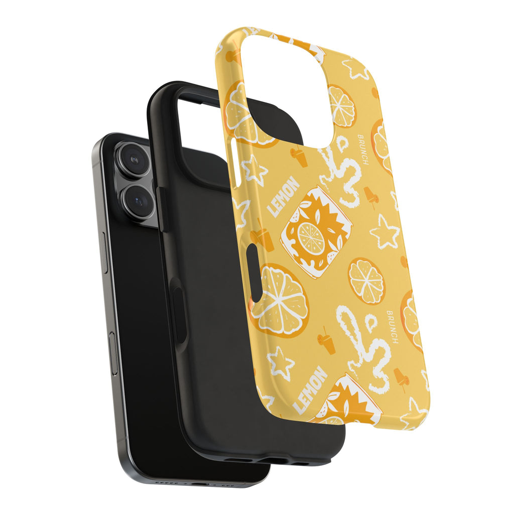 Lemon Brunch Tough Phone Case — Citrus Summer Pattern