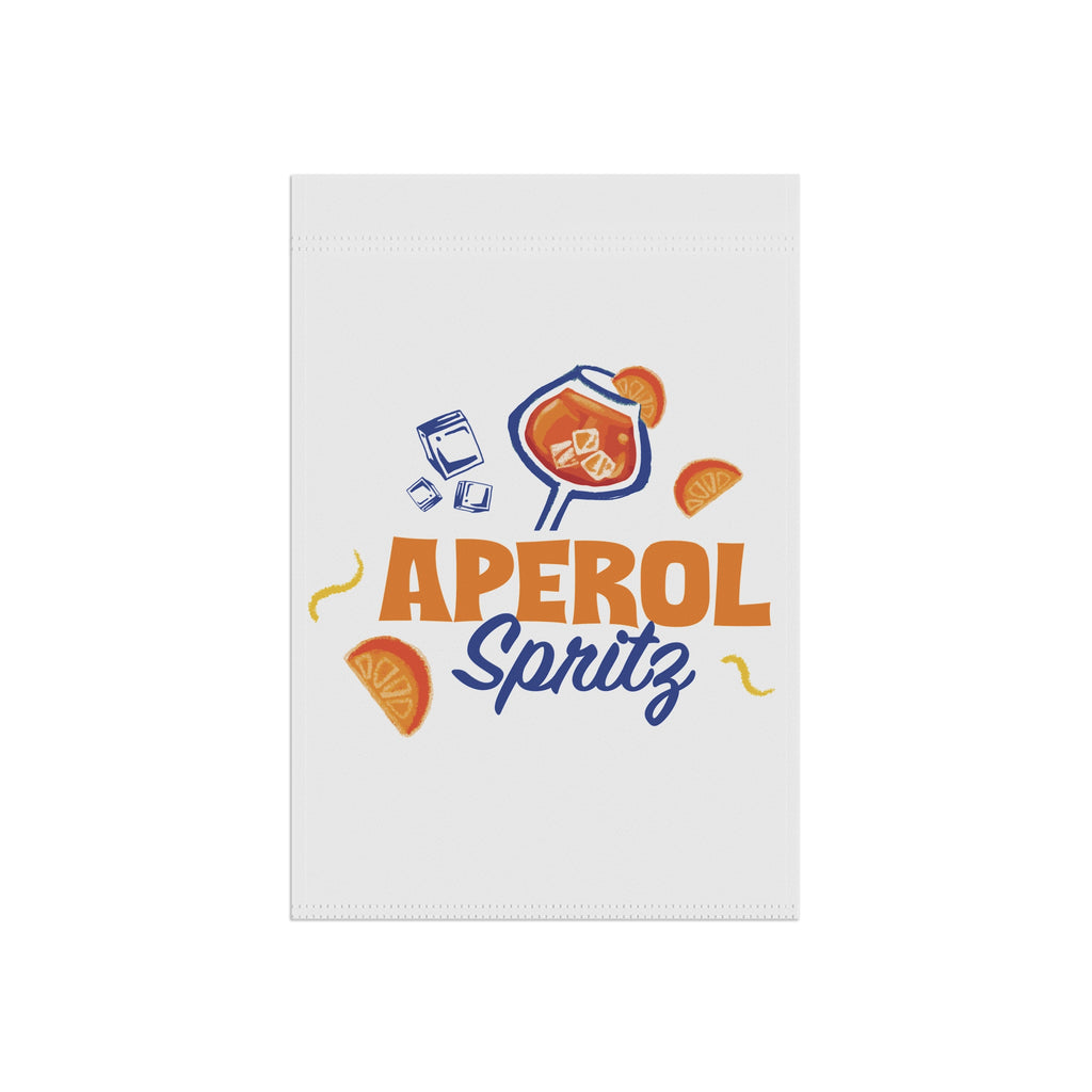 Aperol Spritz Garden Flag — Outdoor/House Banner with Cocktail Design
