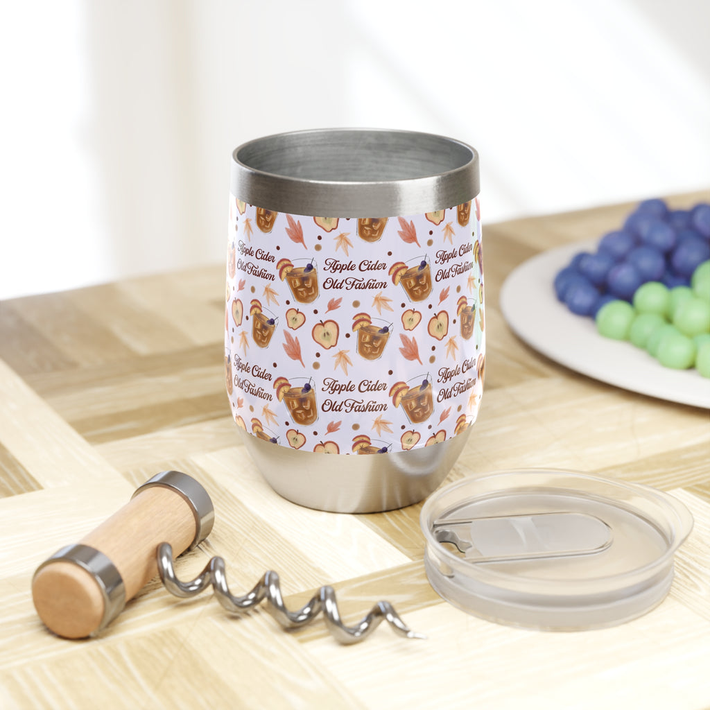 Apple Cider Old Fashioned Wine Tumbler — Light Violet Apple Cider Collection Inspired Design