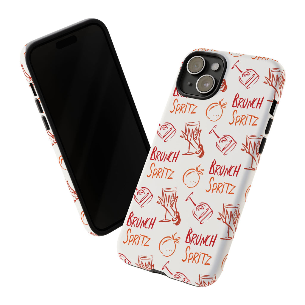 Brunch Spritz Phone Case — Red & Orange Aperol Inspired Design