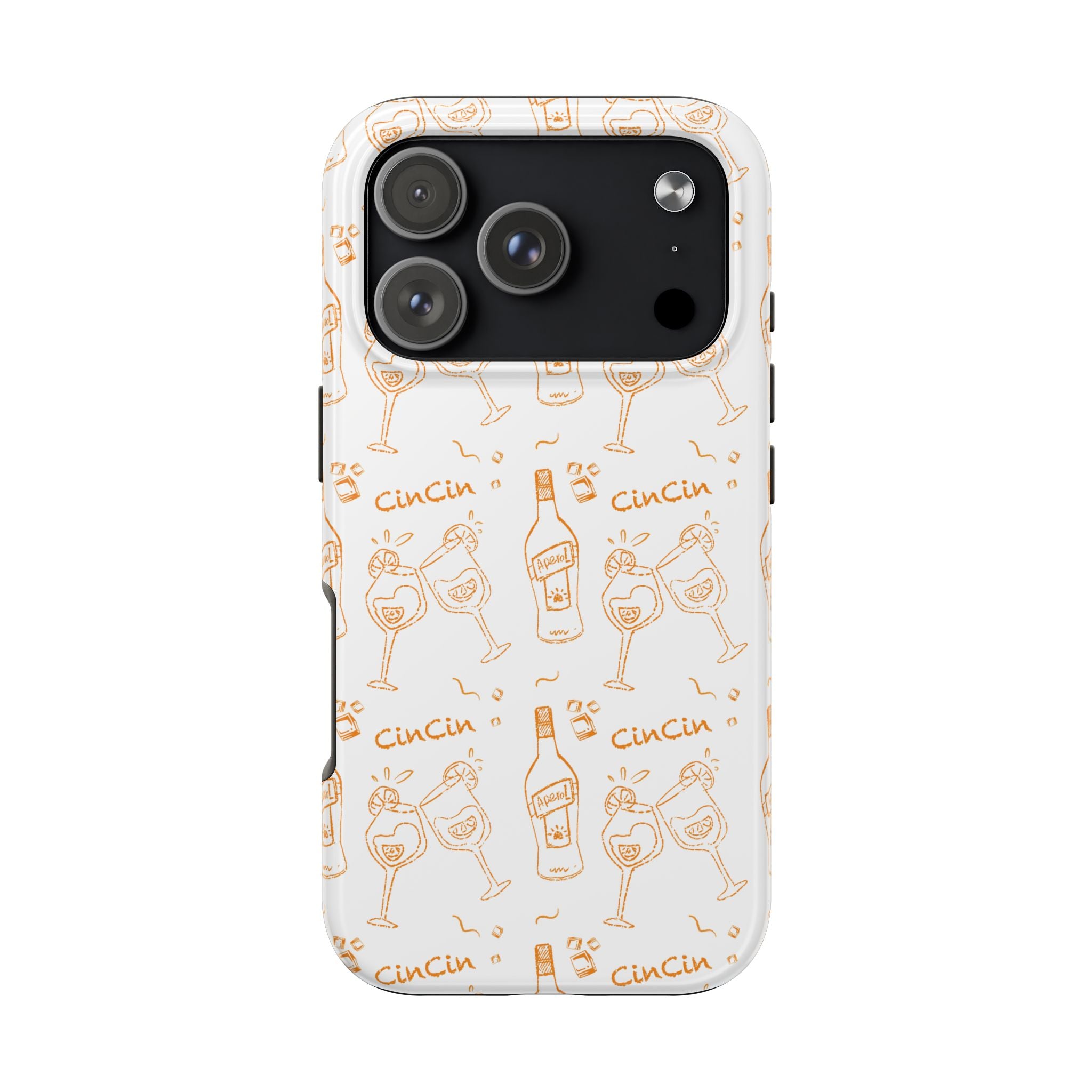 Cin Cin Spritz Tough Phone Case — White Cin Cin Brunch Collection Inspired Design