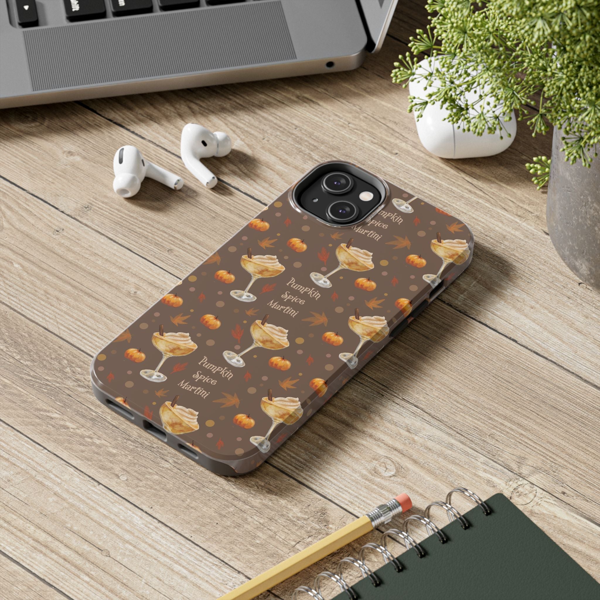 Pumpkin Spice Martini Tough Phone Case — Brown Pumpkin Collection Inspired Design