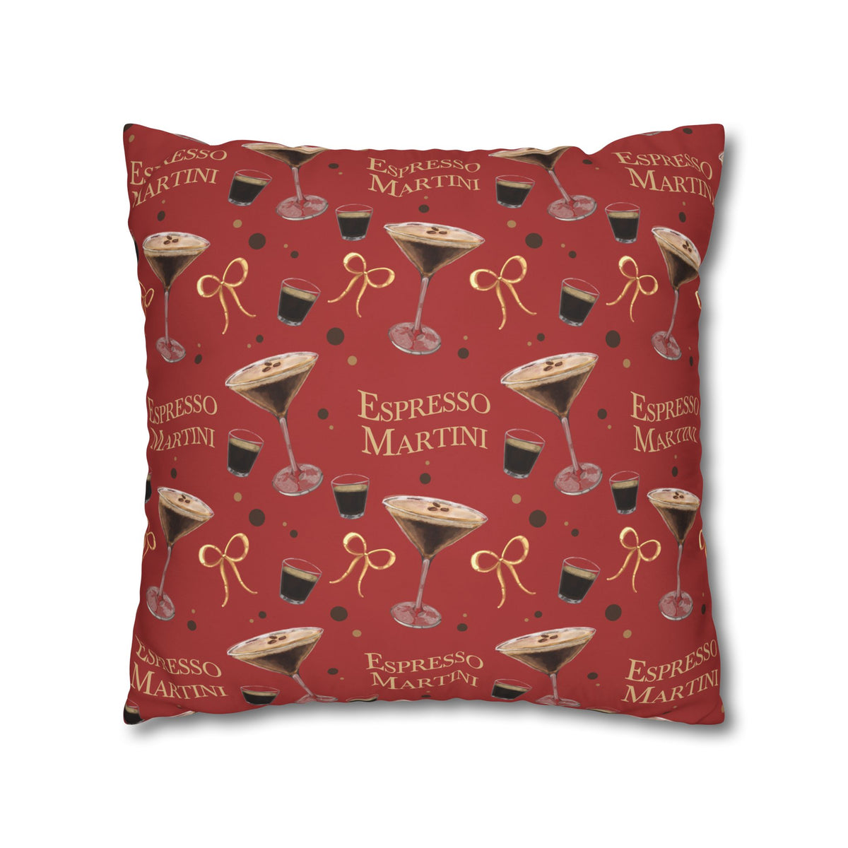 Espresso Martini Pillowcase — Red Espresso Collection Inspired Design