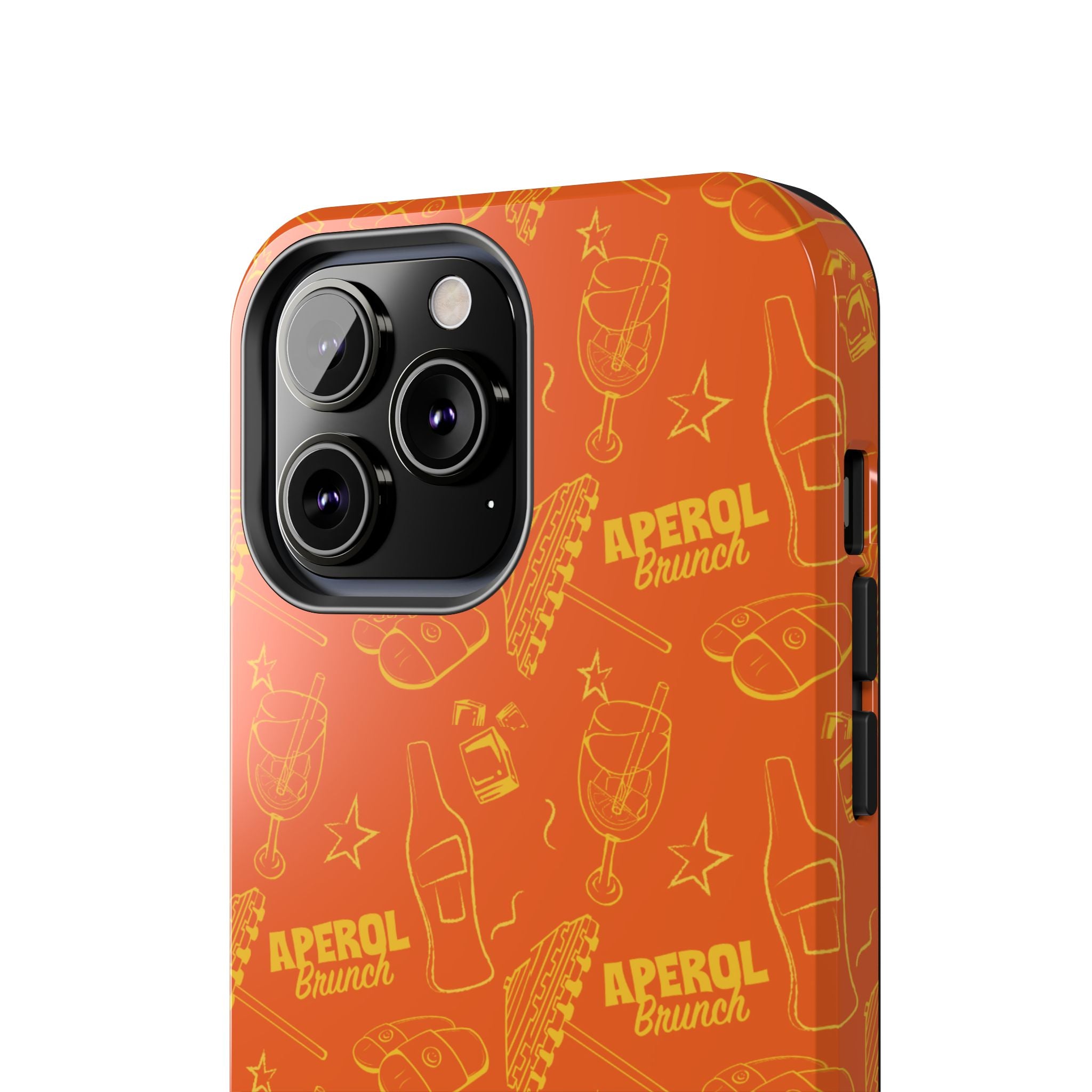 Aperol Brunch Collection Tough Phone Case - Orange and Yellow Brunch Inspired Design