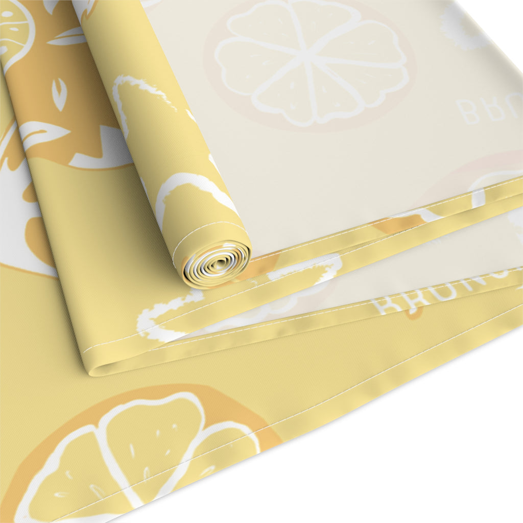 Lemonade Pattern Table Runner — Sunny Citrus Kitchen Decor