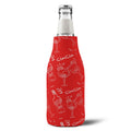 Cin Cin Zip-Up Bottle Cooler Sleeve - Red Cin Cin Collection Inspired Design
