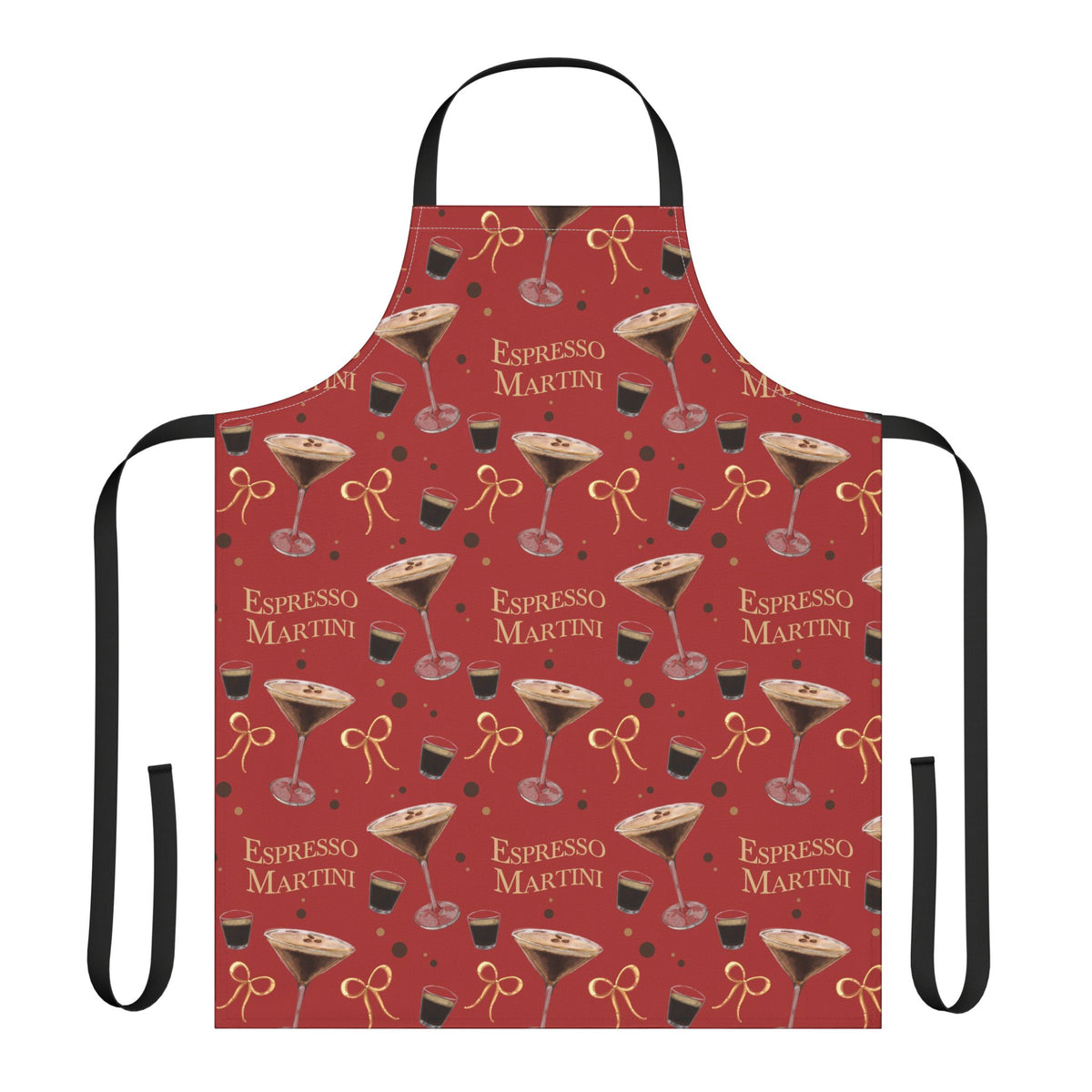 Espresso Martini Apron — Red Espresso Collection Inspired Design