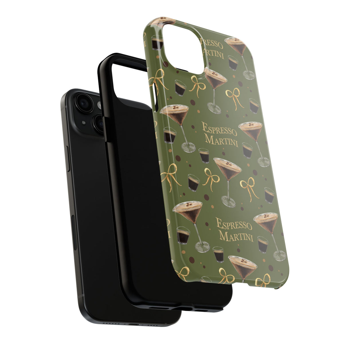 Espresso Martini Tough Phone Case — Olive Green Espresso Collection Inspired Design