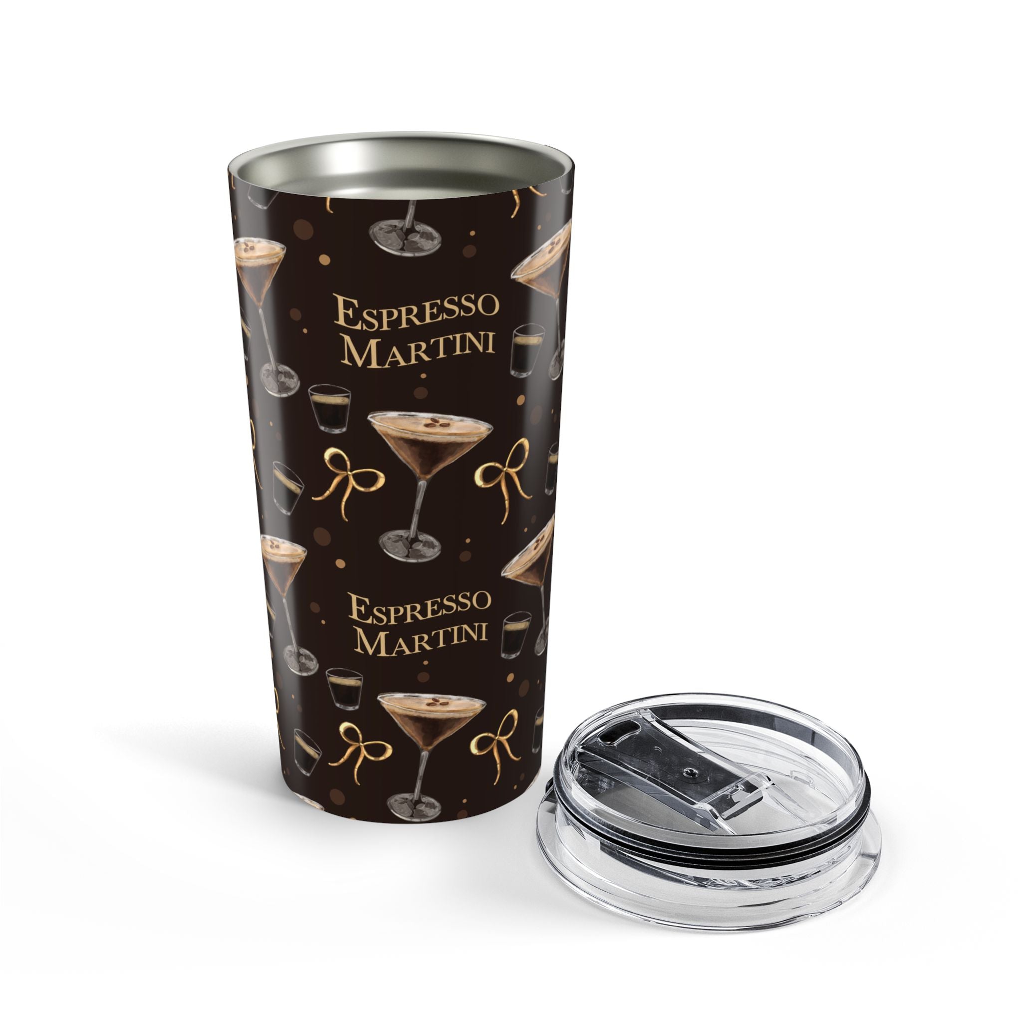 Espresso Martini 20oz Tumbler – Dark Brown Espresso Collection Inspired Design