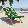 Lime Brunch Beach Towel – Green Aperol Inspired Design