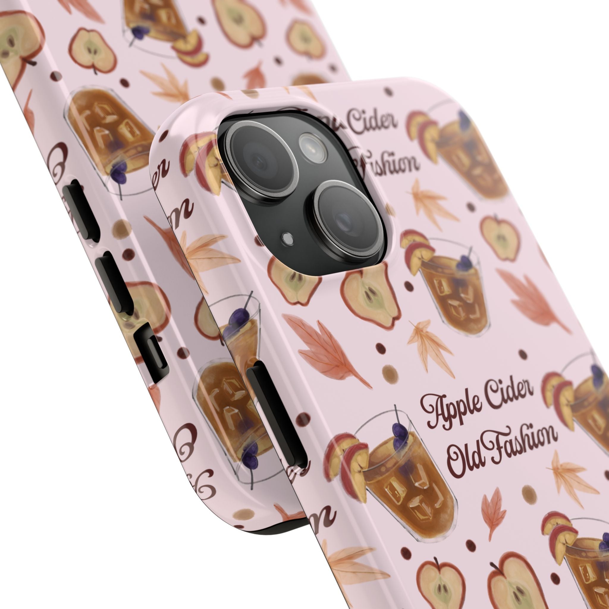 Apple Cider Old Fashioned Tough Phone Case – Light Pink Apple Cider Collection Inspired Design