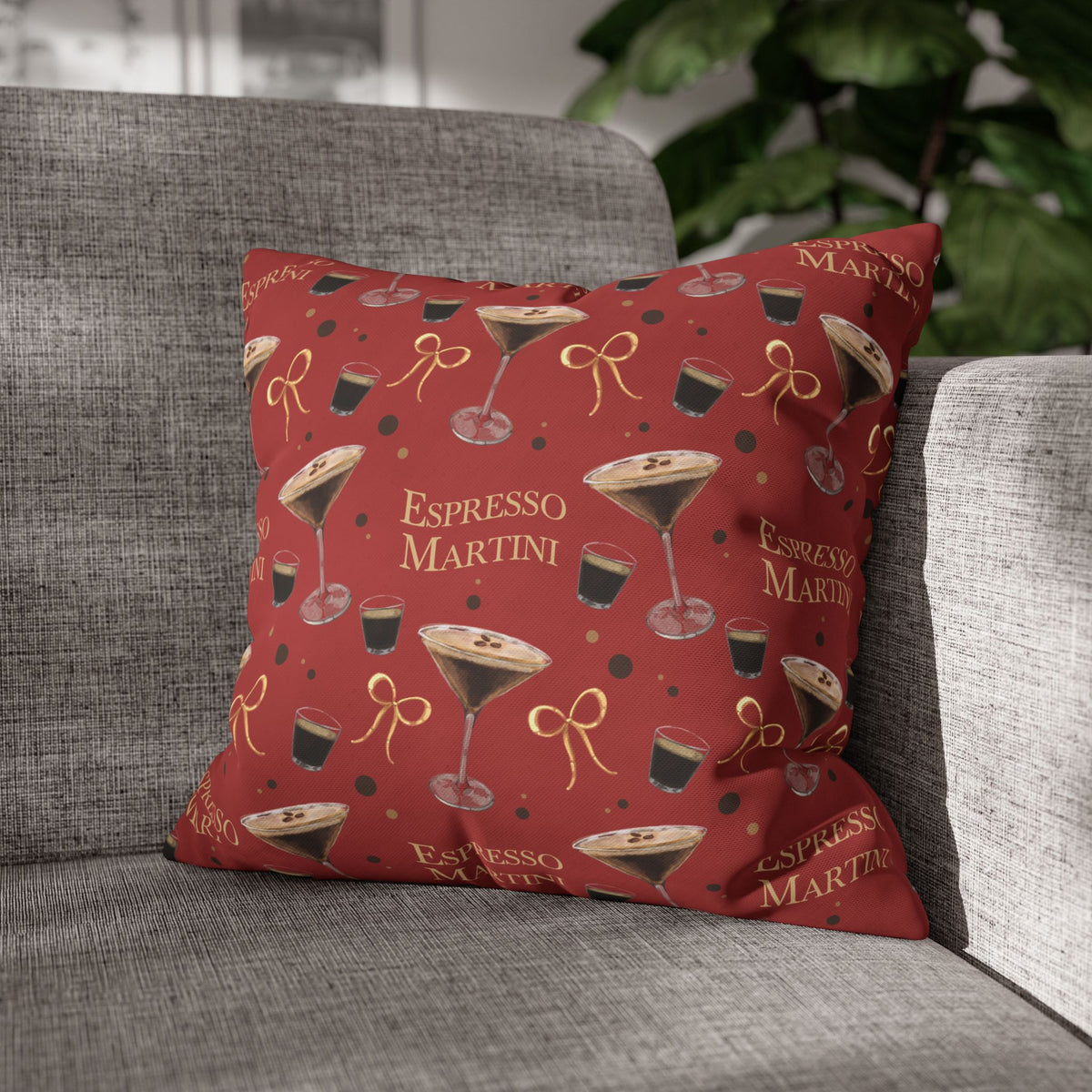 Espresso Martini Pillowcase — Red Espresso Collection Inspired Design