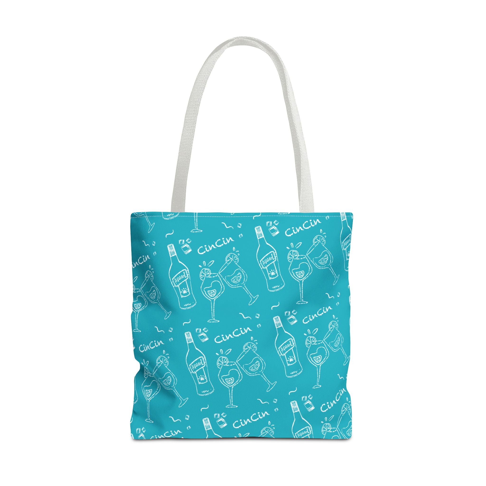 Cin Cin Tote Bag — Turquoise Cin Cin Brunch Collection Inspired Design