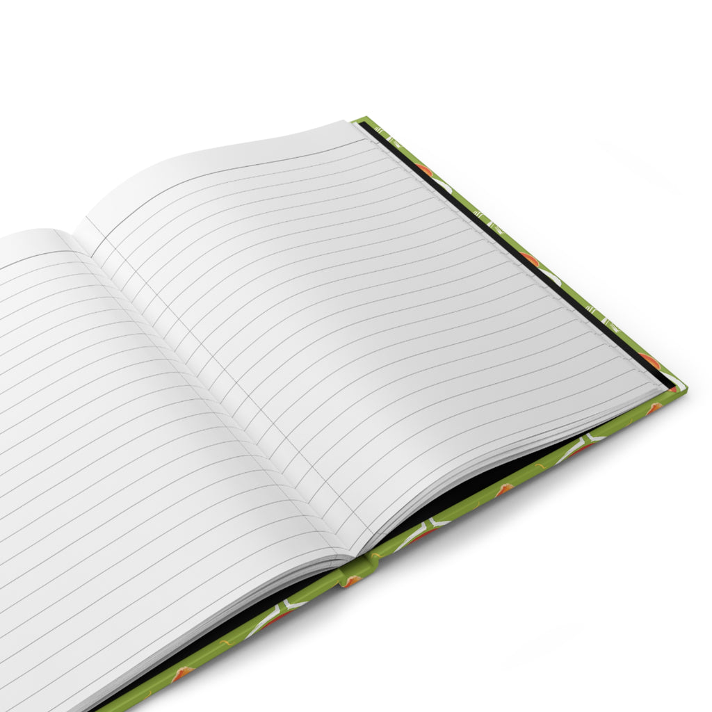 Aperol Spritz Hardcover Journal — Green Aperol Inspired Design