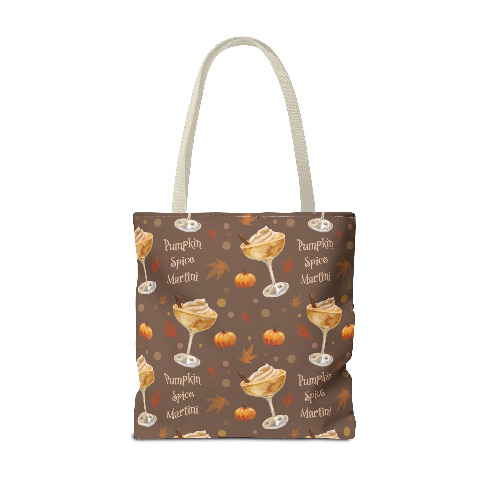 Pumpkin Spice Martini Tote Bag — Brown Pumpkin Collection Inspired Design
