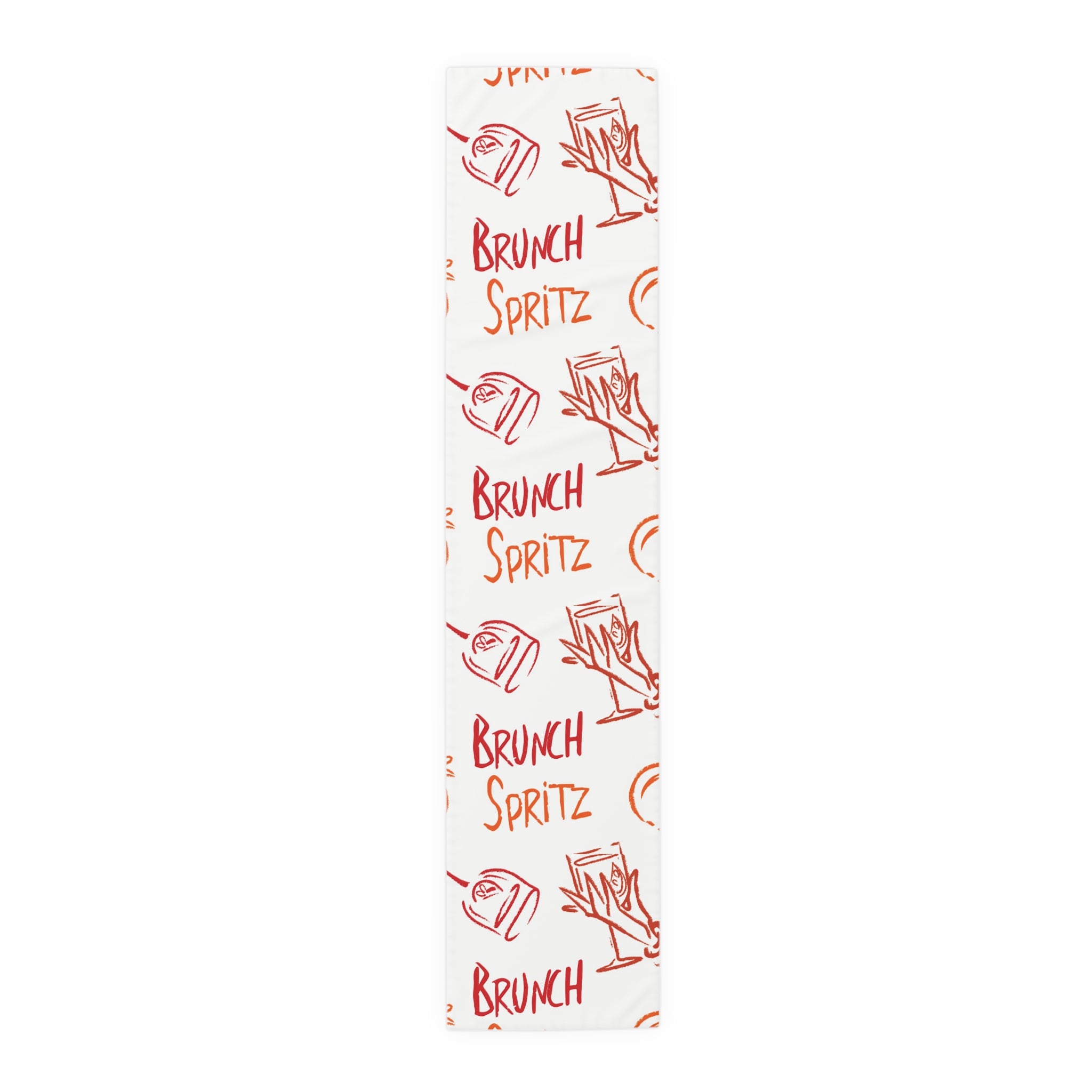 Brunch Spritz Table Runner — White Brunch Collection Inspired Design