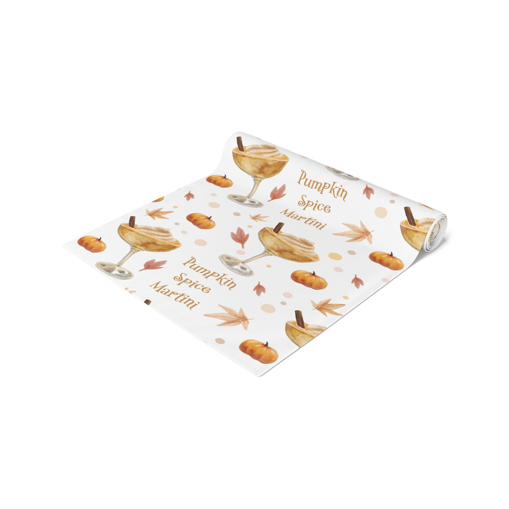 Pumpkin Spice Martini Table Runner — White Pumpkin Collection Inspired Design