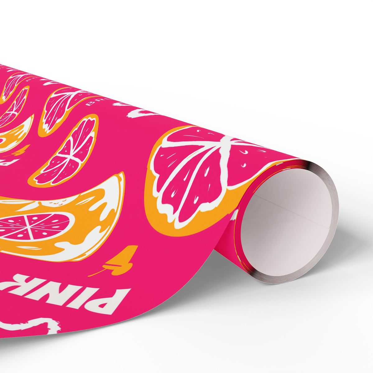 Grapefruit Fruit Brunch Peel Wrapping Paper Roll — Pink Grapefruit Brunch Collection Inspired Design